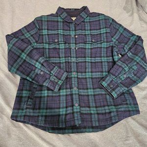 Women's Fleece-Lined Flannel Shirt, Snap-Front Plaid